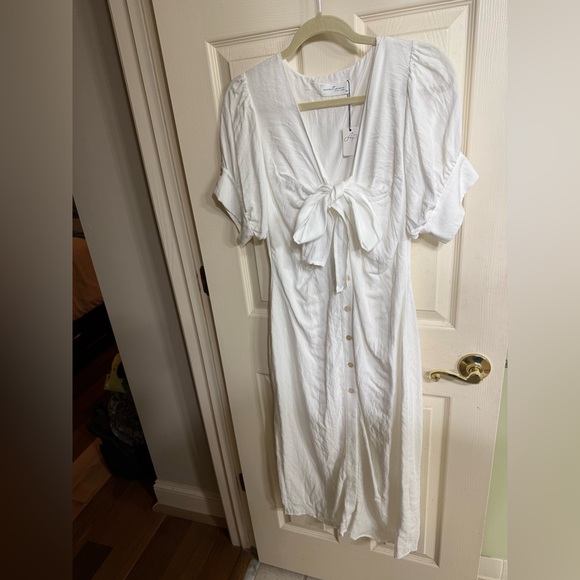 NWT, Accent Prone white button down dress, size M - Picture 4 of 9